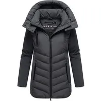 Damen Winterjacke MARIKOO Tivaa, grau - Funktionsjacke mit femininer Silhouette, wasserabweisendes Obermaterial und praktische Taschen - ideal für milde Winter und Outdoor-Aktivitäten.
