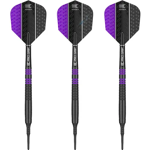 Target Soft Darts Vapor8 Black Purple Softtip Darts Softdart 18 g Dartpfeile Set