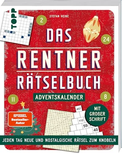 Das Rentner-Rätselbuch – Adventskalender: Nostalgische Rätsel für jeden Adventstag - Medizin: Fördert geistige Fitness im Alter mit großen Schriftzeichen für einfaches Lesen und Knobeln.