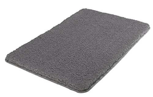 Meusch 2327901311 Badteppich Super Soft, anthrazit 70 x 120 cm - Badematte aus superflauschigem 100% Polyester, extra weich mit 25 mm Florhöhe. Rutschhemmend und bis 40° waschbar - ideal für dein Badezimmer!