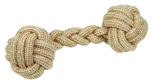 Kerbl Pet Hantel M Jute/Baumwolle Ø7x25cm