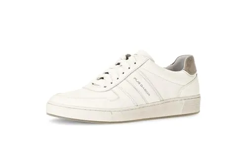 Pius Gabor Herren Sneaker Low - Nachhaltige Sportschuhe mit Wechselfußbett - Herren-Sneaker mit recyceltem Futter, ideal für umweltbewusste Freizeitaktivitäten. Bequemes Wechselfußbett und modisches Design in Off-White/Dune.