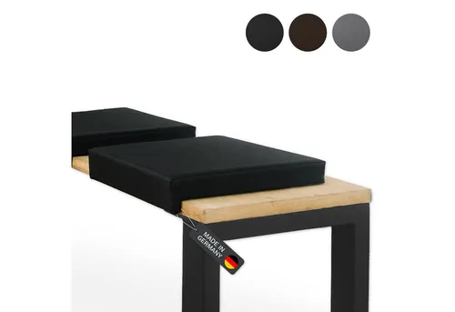 Lycce Bankauflage Kunstleder in schwarz von Lycce