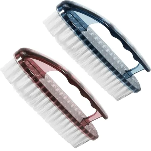 Stück Scheuerbürste,Tiefenreinigung Wäschebürste, Putzbürste, Hand Schrubber, Scheuerbürsten,Schuhreinigungsbürste, Reinigungsbürste strapazierfähig Putzbürste für Küche,Pack of 2 (Blue&PINK) 2