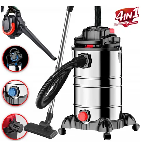 DMS Industriestaubsauger mit 2000 Watt | Nasssauger | Trockensauger | Laubsauger