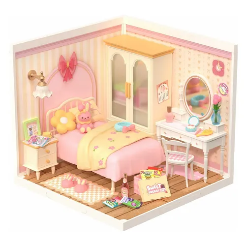 Robotime Bausatz Lovely Pink Bedroom (DW016)