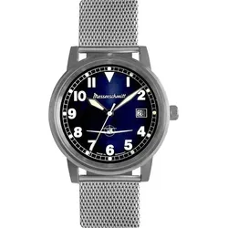 Messerschmitt ME-9673-108M Fliegeruhr mit Meshband - Moderne Armbanduhr für Damen und Herren mit Quarzwerk Ronda 715, wasserdicht bis 10 bar und elegantem Mesh-Armband aus Edelstahl.
