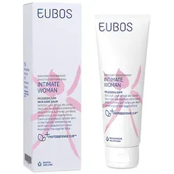 Eubos Intimate Woman Pflegebalsam - Arzneimittel für den sensiblen Intimbereich, schützt und pflegt die zarte Haut mit PhytoDefense CLRTM und hält die Vaginalflora im Gleichgewicht dank prebiotischem Bioecolia®.
