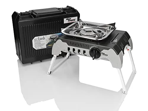 Alpen Camping Fjords Gaskocher 2,4 kW mit Piezozündung