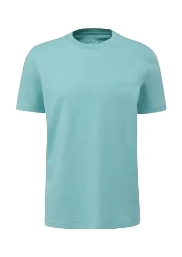 QS Herren 2143874 T-Shirt, Türkis, S