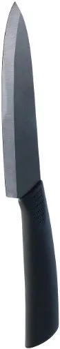 Rosenstein & Söhne Messer Keramik: Keramik-Kochmesser mit 15,5 cm Klinge, schwarz (Haushaltsmesser, Keramikmesser, Schäler)