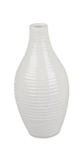formano Dekovase Relief, Farbe: Weiß, Motiv: Rillen in weiß von formano