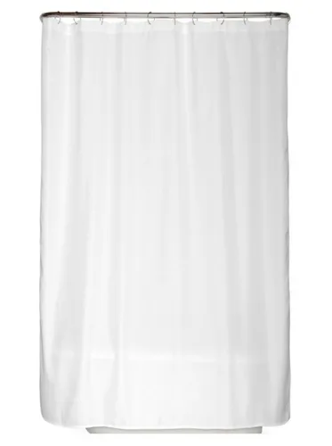 Arteneur Duschvorhang Duschvorhang Weiß Breite 120 cm, inkl. Duschvorhangringe, Anti-Schimmel, recyceltes Material