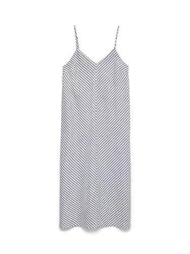 Vero Moda Trägerkleid VMSELMA 7/8 SINGLET DRESS NOOS in blau von VERO MODA