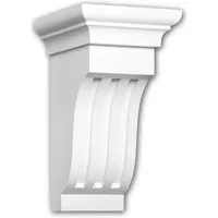 Konsole PROFHOME 119013 - Dorisches Wandboard in Weiß - Stuckleisten für Innen- und Außenbereich, aus leichtem und robustem Polyurethan, ideal zur Verschönerung Ihrer Wände im klassischen Dorischen Stil.