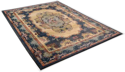 THEKO Teppich Gabiro 221 in blau von THEKO