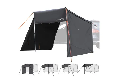 ONVAYA® Auto-Sonnensegel | Grau | 6 Aufbauvarianten von ONVAYA
