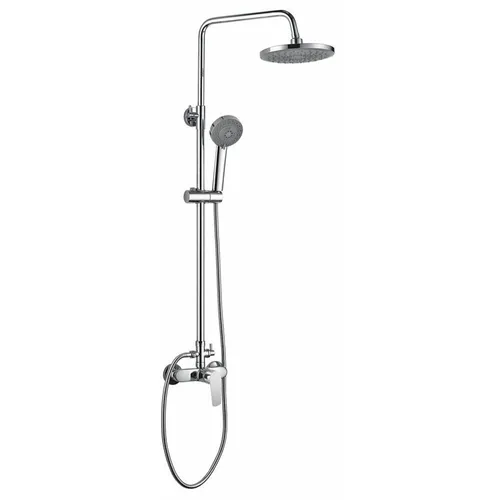 Duschsäule mit Armatur aus Chrom, 73-110 cm - Elegante Duschsäule aus hochwertigem Messing mit glänzendem Chromfinish, ideal für Ihr Badezimmer. Verstellbare Höhe für individuellen Komfort.