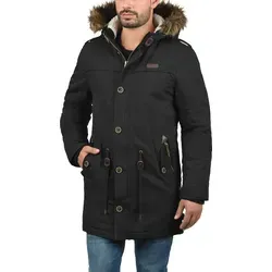 Indicode IDPulsoor Herren Winterjacke Parka - Gefüttert mit Teddy-Futter - Funktionsjacken, warm gefüttert mit Teddyfutter, abnehmbarer Fellkapuze und nachhaltiger Baumwolle für höchsten Tragekomfort.