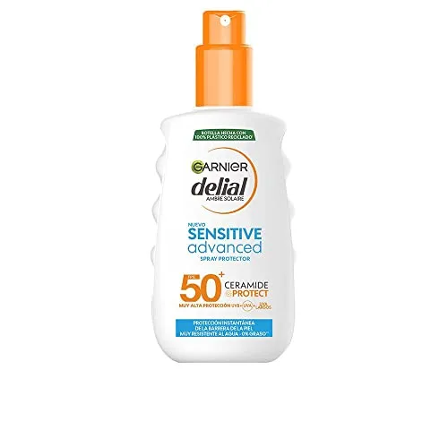Sonnenschutzspray Sensitive Advanced Delial Sensitive Advanced SPF 50+ - Sonnenschutz für empfindliche Haut, wasserfest und bietet zuverlässigen Schutz mit SPF 50+ für unbeschwertes Sonnenbaden.