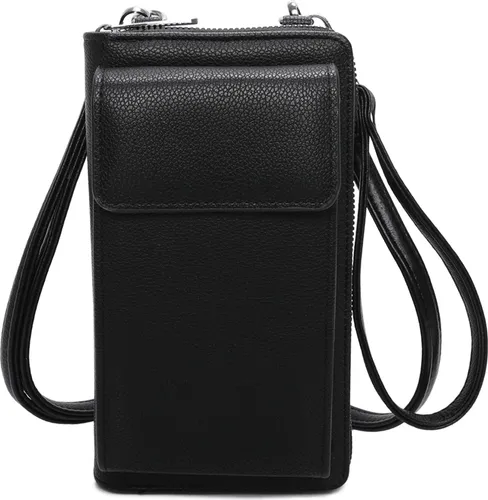 Handytasche Portemonnaie Damen Geldbörse Umhängetasche BLACK (Y-92)