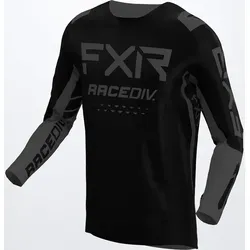 FXR Off-Road RaceDiv Motocross Jersey, schwarz-grau, Größe XL für Männer