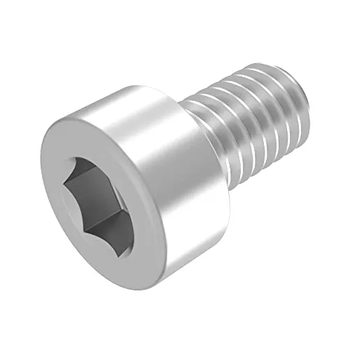 SECCARO Zylinderschraube M6 x 10 mm, Edelstahl V2A VA A2, DIN 912 / ISO 4762, Innensechskant, Vollgewinde, 20 Stück