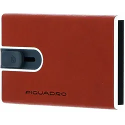 Piquadro Credit Card Case Slider Black Square - Braun von Piquadro