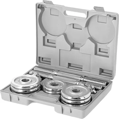 STC15 SZTANGIELKI W WALIZCE 2 x 7.5 KG CHROME HMS von HMS