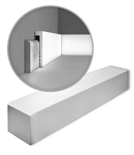 Orac Decor Sockelleiste SX171 AXXENT – 2er Set 4m Zierleisten mit Kabelkanal - Moderne Sockelleiste aus Duropolymer®, extrem stabil und leicht. Ideal für Innen- und Außenbereich, verleiht jedem Raum Eleganz. Inklusive Kabelkanal für praktische Nutzung.