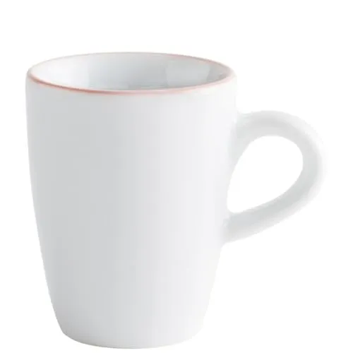 KAHLA 574732A69972C Pronto Line Espresso-Obertasse hoch 0,10 l Line pastel rose | Espressotasse mit rosa Linie aus Porzellan