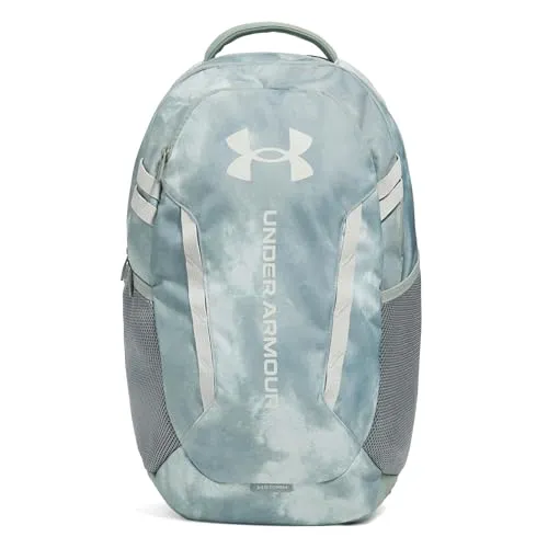Under Armour Uni UA Hustle 6.0 Backpack - Kieselgrün/Hydrogrün - Tagesrucksack mit wasserabweisender UA-Storm-Technologie, ideal für den täglichen Gebrauch und schützt Ihre Wertsachen vor Nässe.