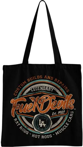 Fuel Devils Legendary Tote Bag Tragetasche Schwarz