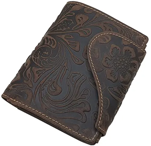 myledershop Vollrindleder Damen Geldbörse (Braun)