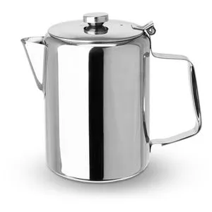 Hendi Tee-Kanne 453407, Edelstahl, silber, 1,4 l - Geschirr - Hochwertige Edelstahl-Tee-Kanne mit 1,4 l Fassungsvermögen, ideal für tropffreies Einschenken und spülmaschinenfest für einfache Reinigung.