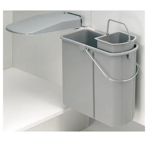 Vario 1 plus Abfallsammler, alu grau von Wesco