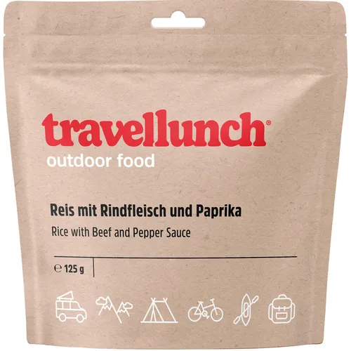Travellunch Reis mit Rindfleisch und Paprika (Größe 125G)