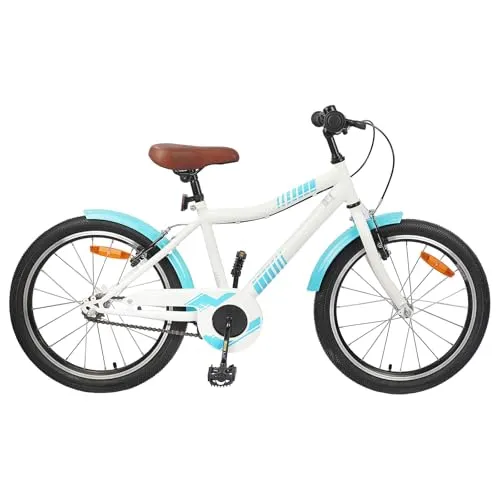 vidaXL Kinderfahrrad 24 Zoll für 8-12 Jahre alt Himmelblau, Verstellbare Lenker-Sitz, Kinderfahrrad, für Junge Radfahrer, Outdoor-Abenteuer-Rad, Jugendfahrrad