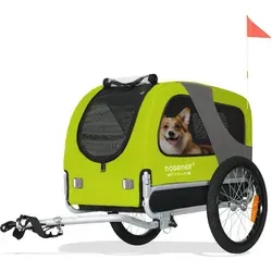 TIGGO DOGGYHUT® MEDIUM Hundefahrradanhänger - Fahrradanhänger für Hunde, klappbar und mit verstellbarer Sicherheitsleine, ideal für sichere Ausflüge mit Ihrem Vierbeiner.