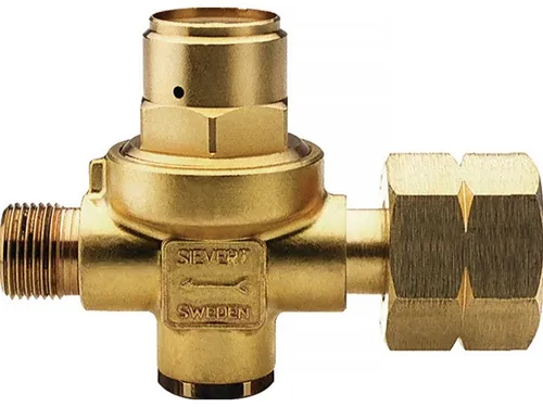Sievert Druckregler SIEVERT 309122 - Schweißzubehör: Hochwertiger Propankleindruckregler ohne Manometer, ideal für präzises Arbeiten mit 2 bar und 6 kg/h Durchfluss.