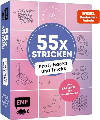 Stricken – Profi-Hacks und Tricks | Dein Kartenset von @maschenfein mit 55 Anleitungen