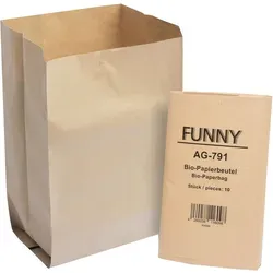 Hypafol Müllbeutel Papiermüllsäcke - 10 Liter, 300 Stück, umweltfreundlich und ohne Plastik