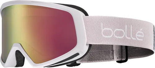 BOLLE BEDROCK PLUS Schneebrille 2026 powder pink matte/rose gold - Snowboardbrillen mit Flow Tech System für optimale Belüftung. Die Anti-Beschlag- und Anti-Kratz-Beschichtung sorgt für klare Sicht und UV-Schutz.