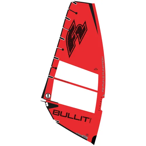 F2  Windsurf Segel Bullit Pro  6 qm Rot 2024/25 von F2