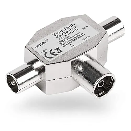 HEITECH TV Antennen Verteiler aus Metall 75 Ohm