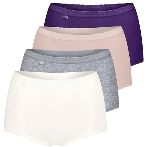 sloggi Damen Basic+ Maxi C4P - Bequeme Funktionsunterwäsche - Hochwertige Funktionsunterwäsche mit breiter Seitenpartie und angenehmem Elastikbund für perfekten Sitz. Ideal für Komfort und Alltag.