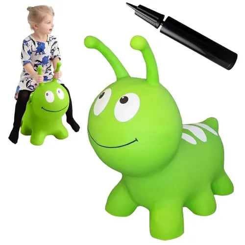 GERARDO'S Toys Jumpy Hüpftier grüne Wurm