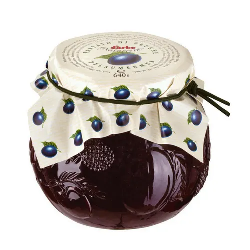 Darbo Pflaumenmus mit Fruchtstücken Naturrein im Dekorglas 640g