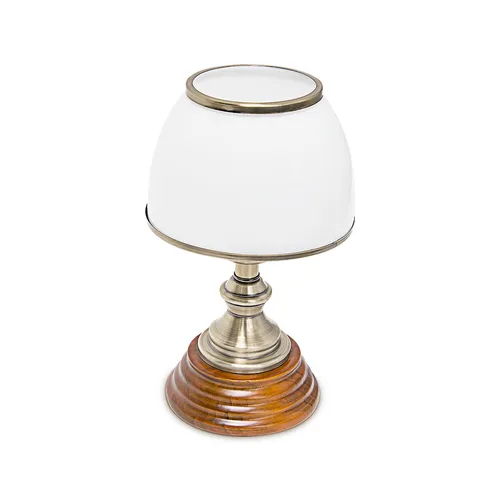 Antike Tischlampe mit Glasschirm - Elegante Nachttischleuchte im Jugendstil, ideal für stimmungsvolle Beleuchtung in jedem Raum. Perfekt für Wohnzimmer, Flur oder Gästezimmer.