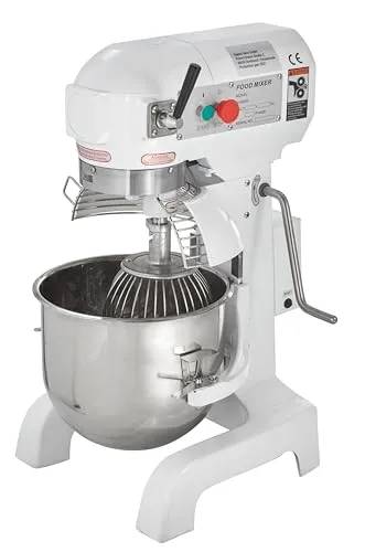 GastroHero Planetenrührwerk 20L - Profi Teigknetmaschine - Knet- & Rührmaschinen mit 20L Edelstahlkessel, ideal für Gastronomie. 3 Geschwindigkeitsstufen für vielseitige Teigarten und umfangreiches Zubehör für höchste Flexibilität.